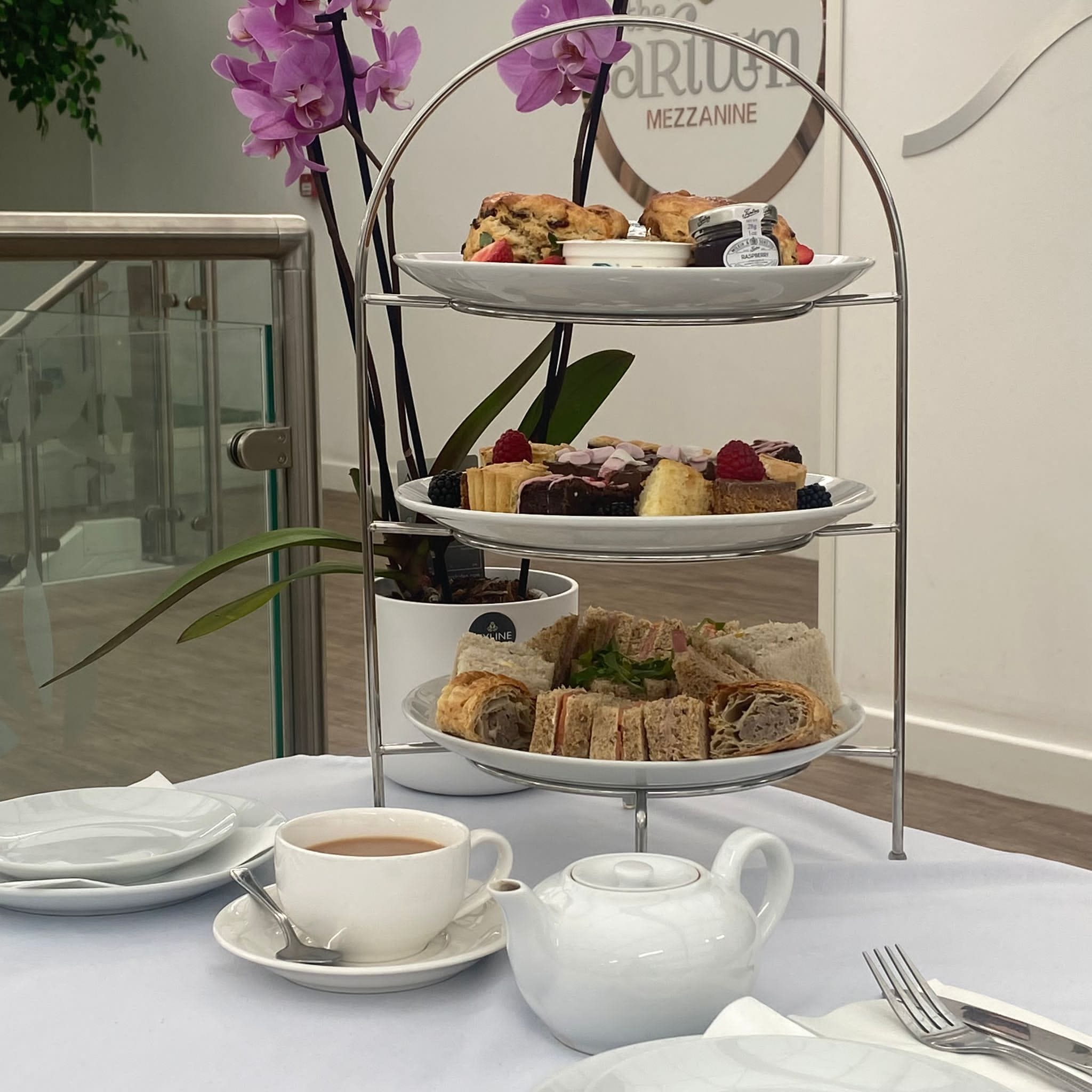 Photograph of Afternoon Tea in Cafe Arium